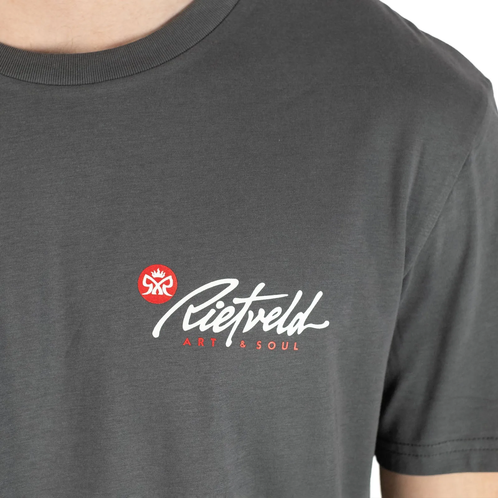 Rietveld Mens Surf Skull Classic Cotton Crew Neck T-Shirt
