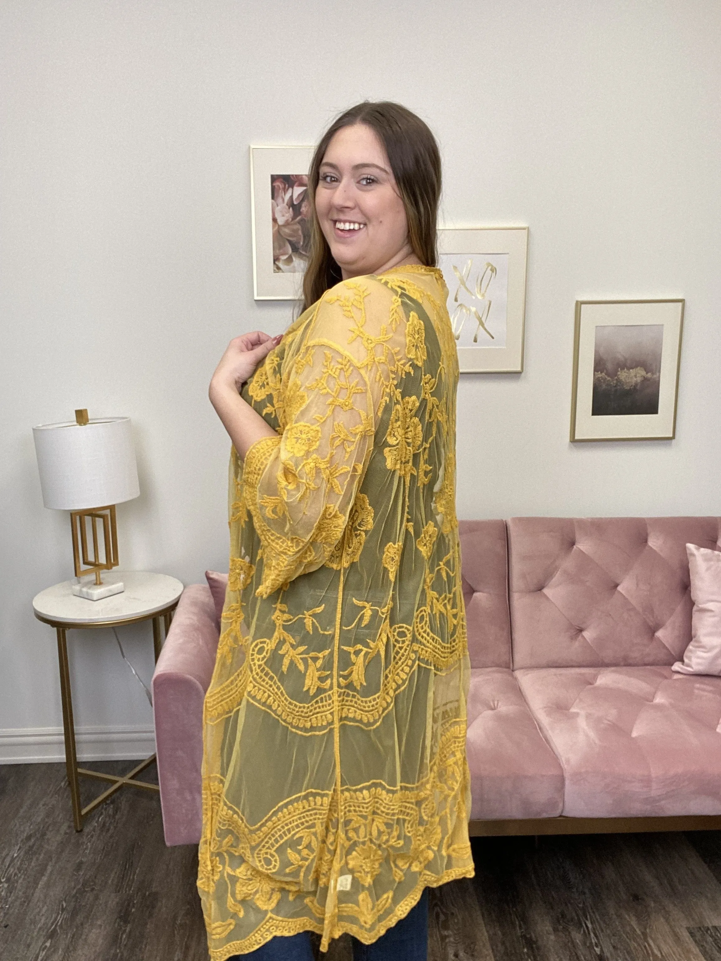 Sheer Lace Kimono * Final Sale*