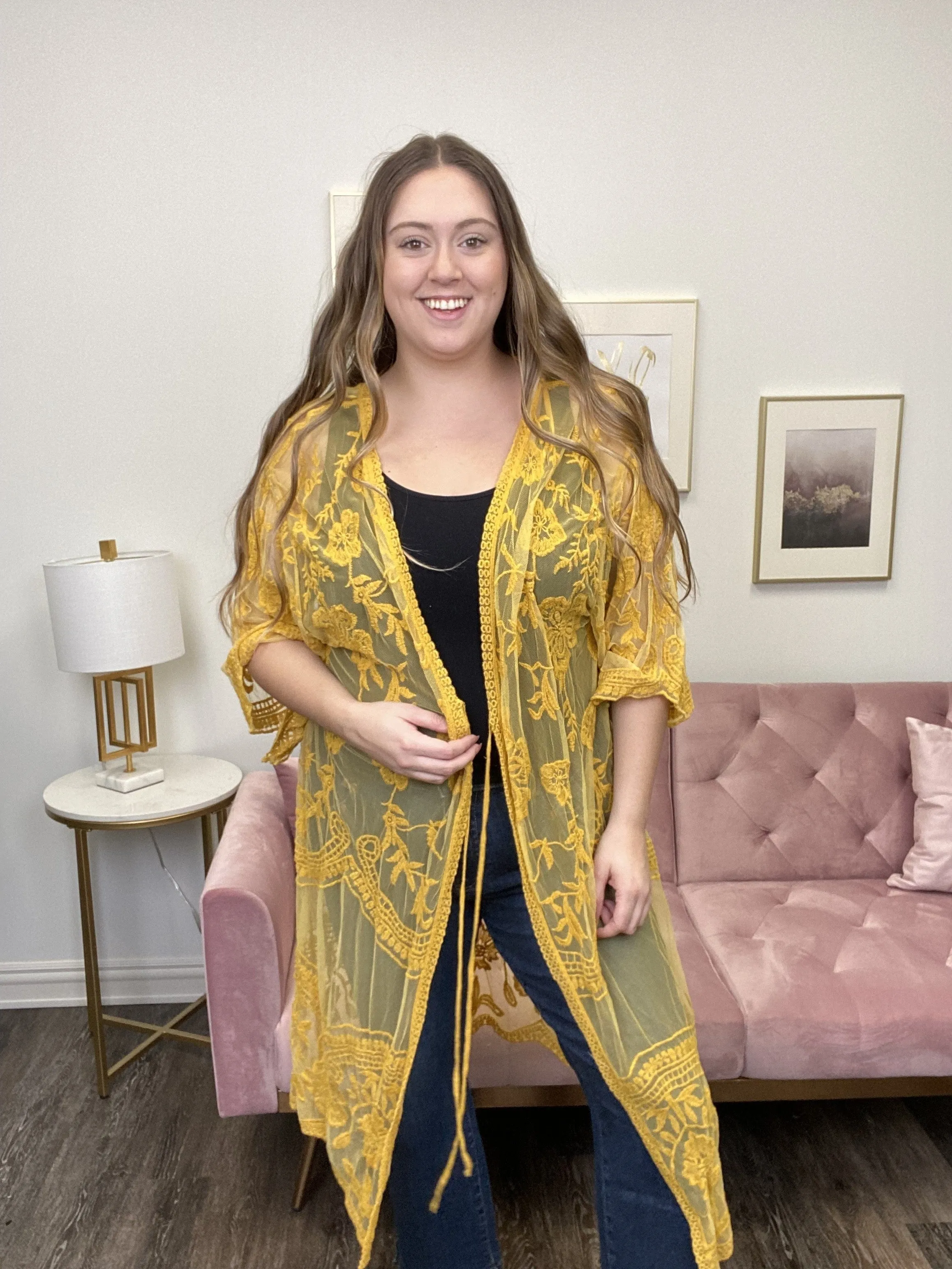 Sheer Lace Kimono * Final Sale*