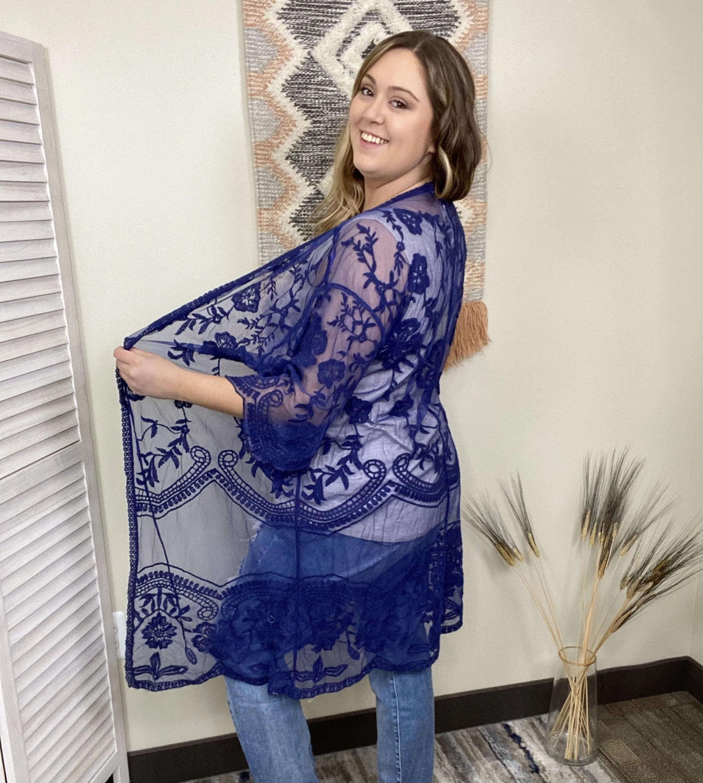 Sheer Lace Kimono * Final Sale*