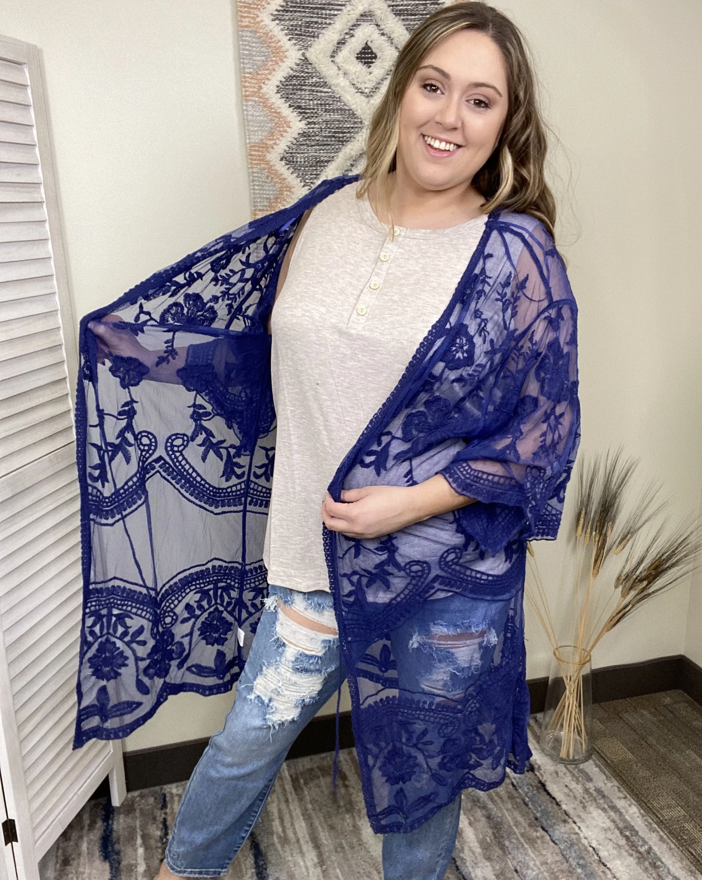 Sheer Lace Kimono * Final Sale*