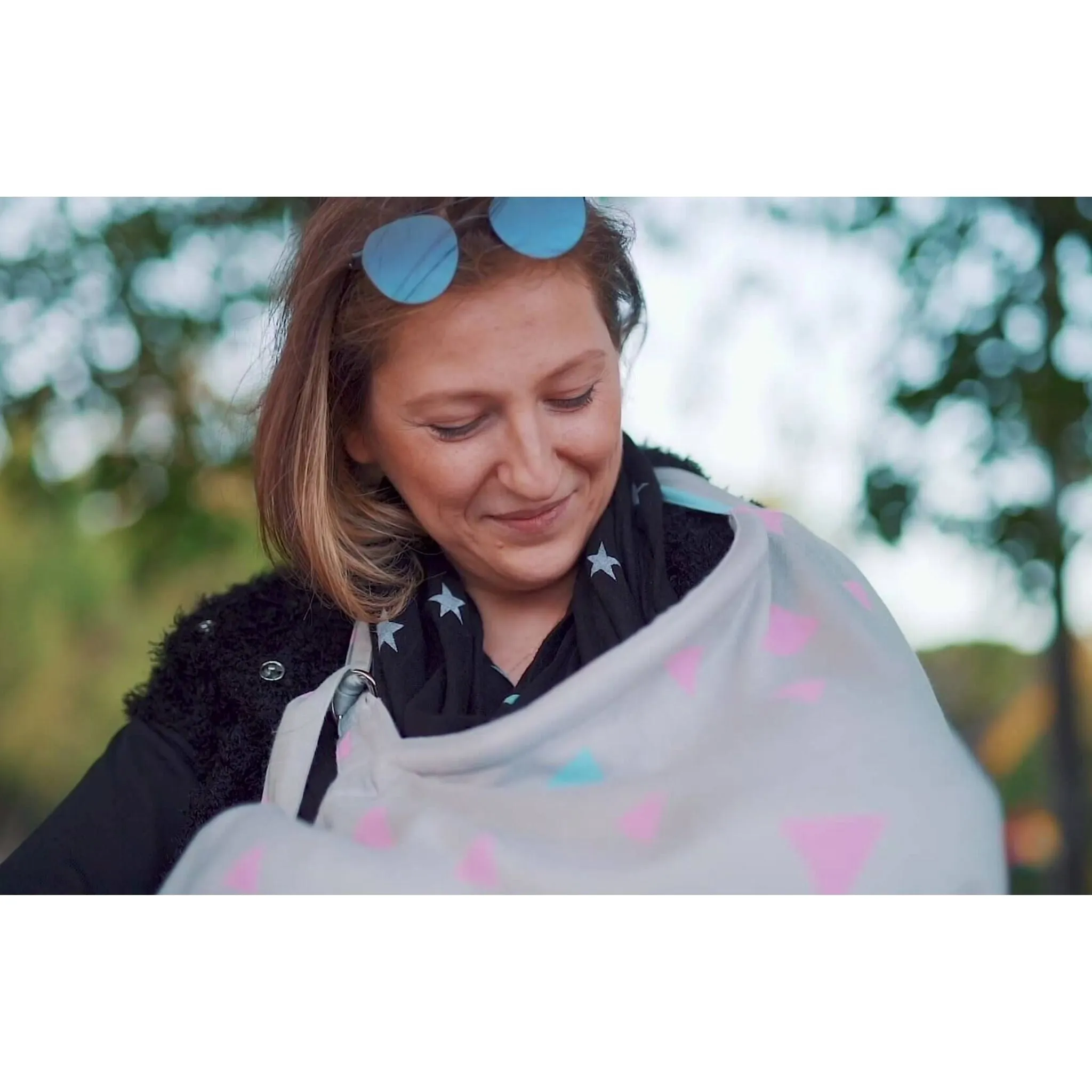 Star Light Bamboo Breastfeeding Cover