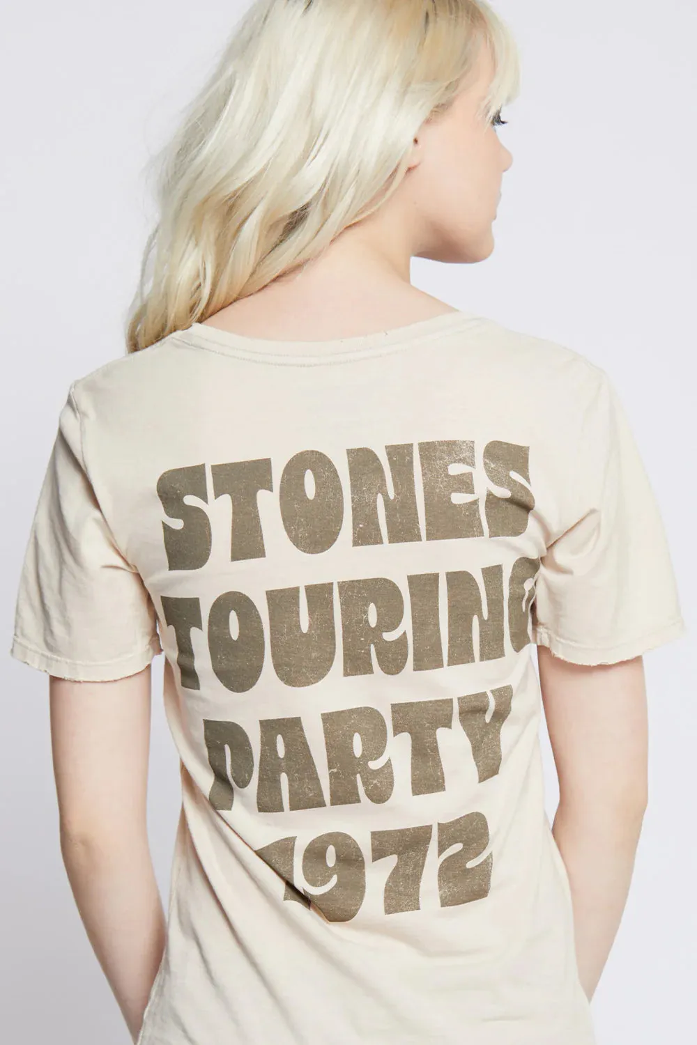 The Rolling Stones Tumbling Dice Tee - Old Lace