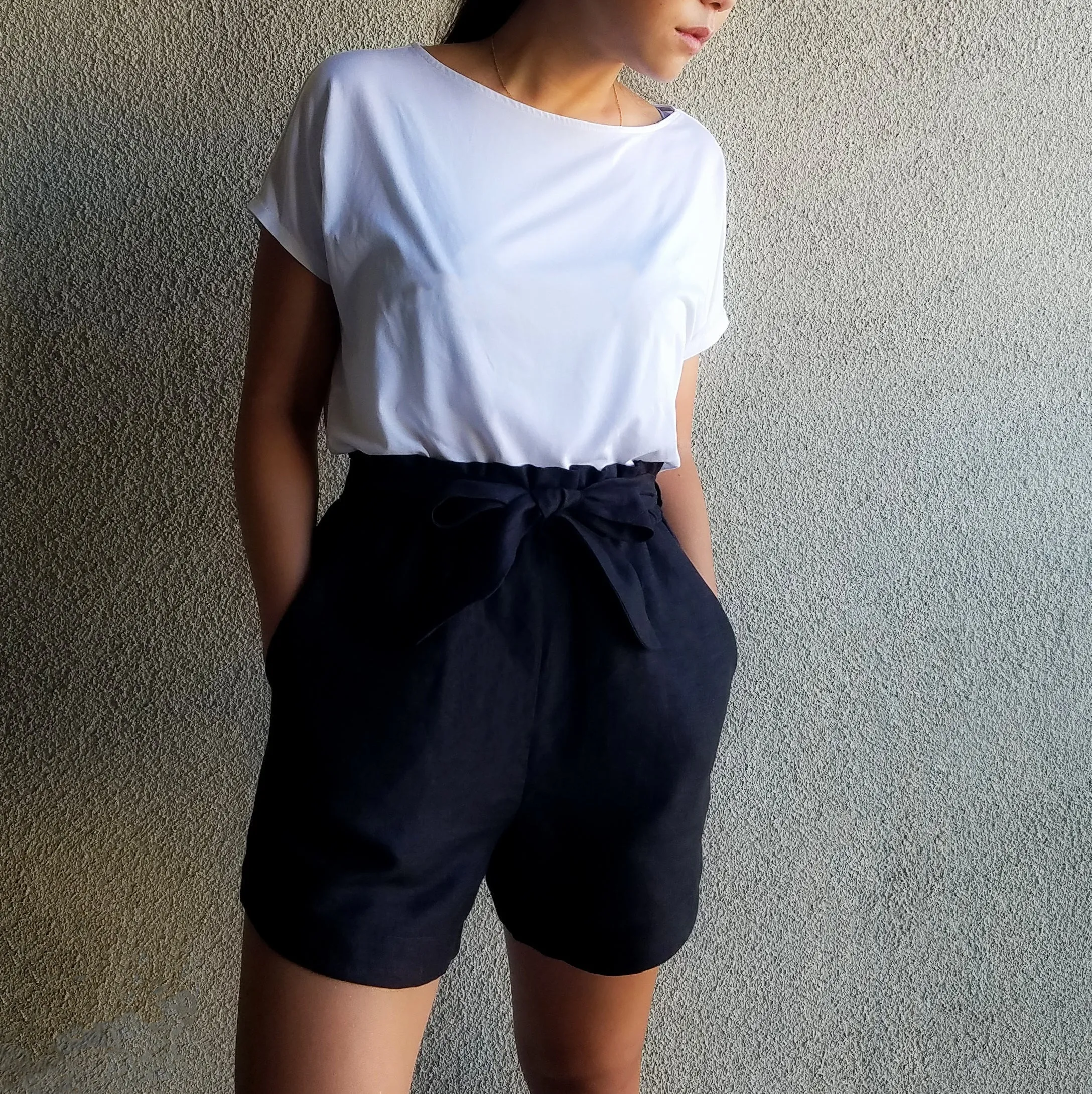 YURI Shorts - Black (rayon), size S